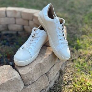 Women's Classic White Leather Sneakers